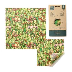 Jelly Armchair Avocado Park Print Vegan Wax Wraps – 2 pack